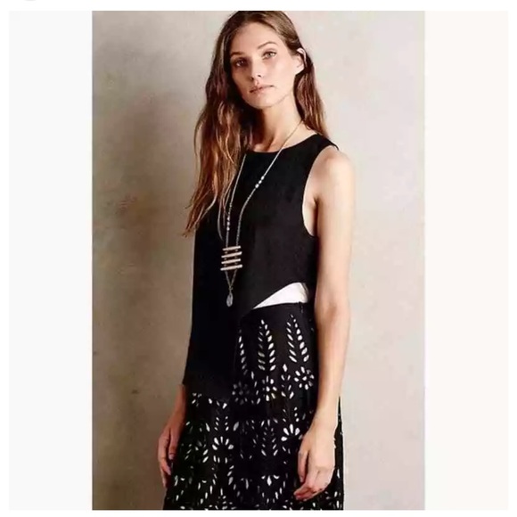 Anthropologie Bordeaux Orlana Split Tone Blouse! - Picture 1 of 9